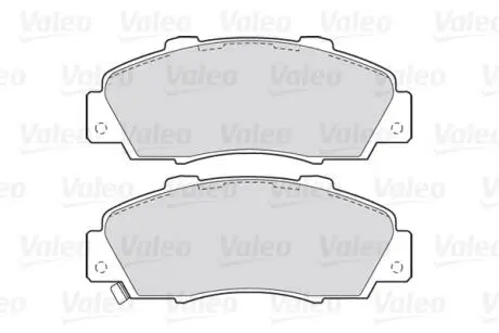 Комплект тормозных колодок, дисковый тормоз VALEO 301627