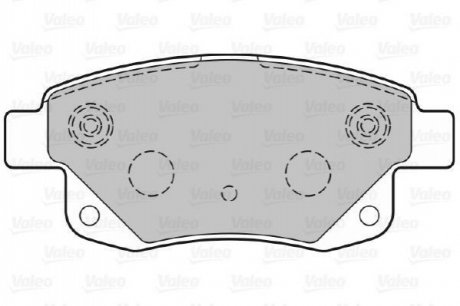 Комплект тормозных колодок, дисковый тормоз VALEO 301738 (фото 1)