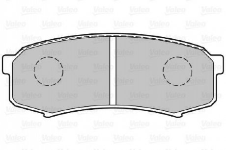 Комплект тормозных колодок, дисковый тормоз VALEO 301777 (фото 1)