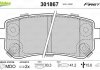 Комплект тормозных колодок, дисковый тормоз VALEO 301867 (фото 1)