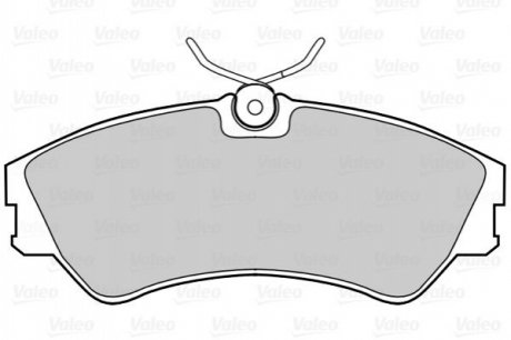 Комплект тормозных колодок, дисковый тормоз VALEO 302002 (фото 1)