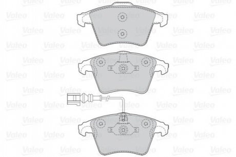 Комплект тормозных колодок, дисковый тормоз VALEO 302041 (фото 1)