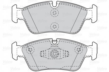 Комплект тормозных колодок, дисковый тормоз VALEO 302050 (фото 1)