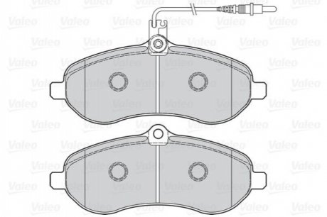 Комплект тормозных колодок, дисковый тормоз VALEO 302078 (фото 1)