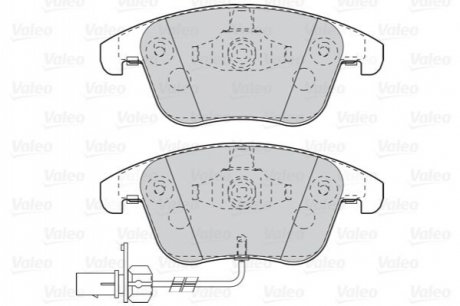 Комплект тормозных колодок, дисковый тормоз VALEO 302098 (фото 1)