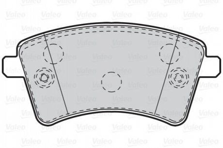 Комплект тормозных колодок, дисковый тормоз VALEO 302108 (фото 1)
