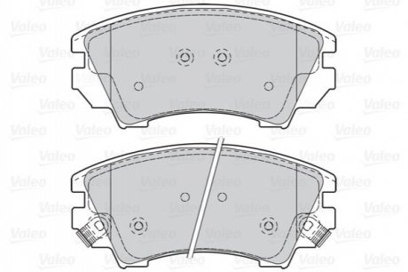 Комплект тормозных колодок, дисковый тормоз VALEO 302117 (фото 1)