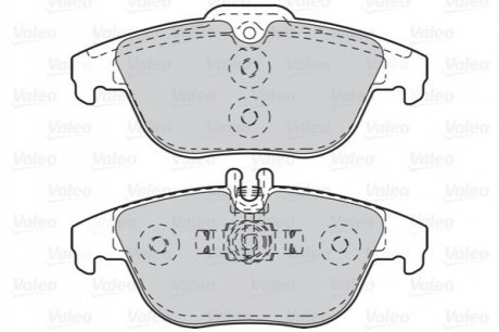 Комплект тормозных колодок, дисковый тормоз VALEO 302121 (фото 1)