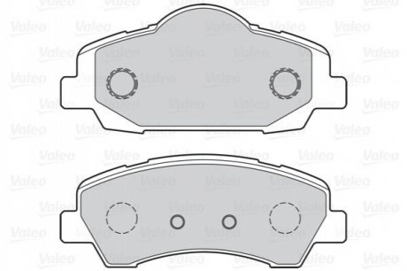 Комплект тормозных колодок, дисковый тормоз VALEO 302155 (фото 1)