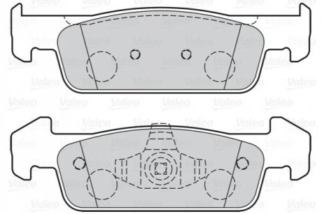 Комплект тормозных колодок, дисковый тормоз VALEO 302162 (фото 1)