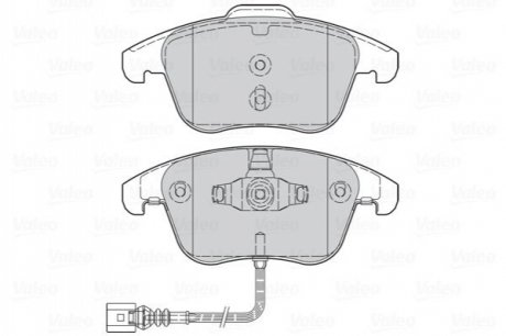Комплект тормозных колодок, дисковый тормоз VALEO 302261 (фото 1)