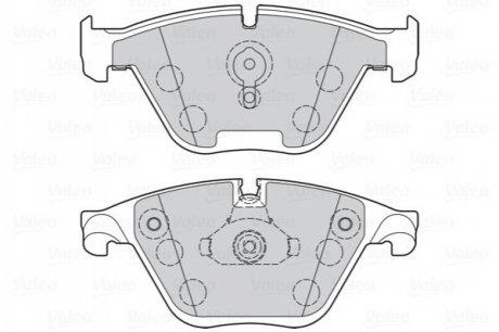 Комплект тормозных колодок, дисковый тормоз VALEO 302273 (фото 1)