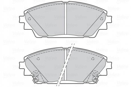 Комплект тормозных колодок, дисковый тормоз VALEO 302285 (фото 1)
