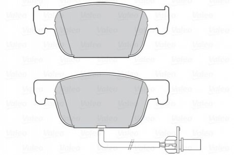 Комплект тормозных колодок, дисковый тормоз VALEO 302320 (фото 1)