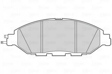 Комплект тормозных колодок, дисковый тормоз VALEO 302321 (фото 1)