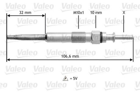 Свеча накаливания VALEO 345134