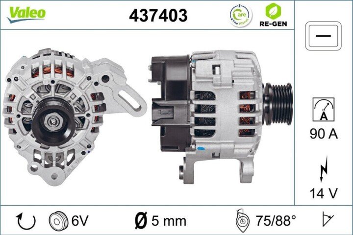 Генератор VALEO 437403 (фото 1)