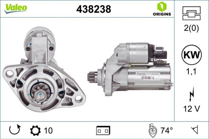 Стартер VALEO 438238 (фото 1)