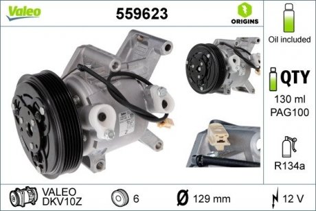 Компресор кондиціонера VALEO 559623