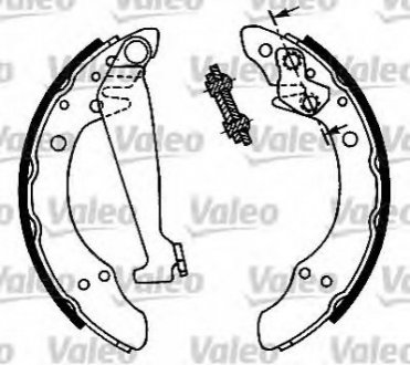 Комплект тормозных колодок VALEO 562080 (фото 1)