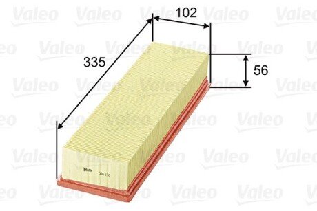 Повітряний фільтр VALEO 585130