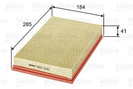 Повітряний фільтр VALEO 585220