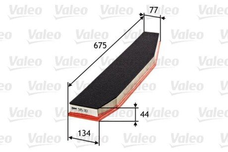 Повітряний фільтр VALEO 585313