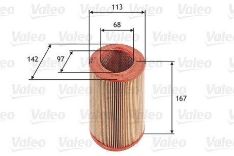 Повітряний фільтр VALEO 585623