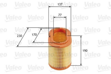 Воздушный фильтр VALEO 585690