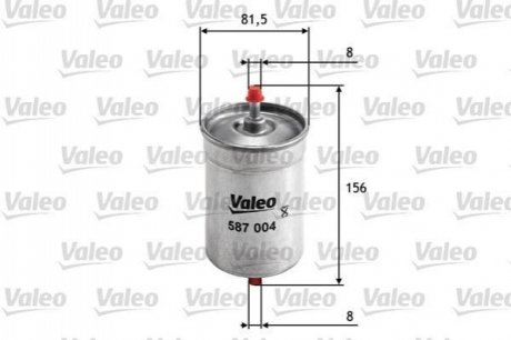 Топливный фильтр VALEO 587004