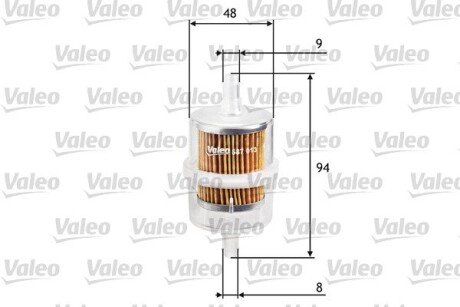 Паливний фільтр VALEO 587013