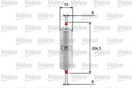 Паливний фільтр VALEO 587015