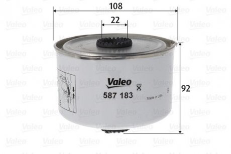 Фильтр топливный VALEO 587183 (фото 1)
