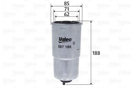 Паливний фільтр VALEO 587186 (фото 1)