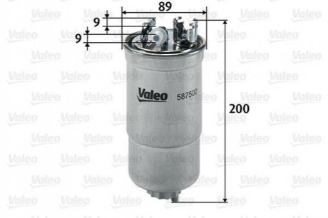 Паливний фільтр VALEO 587500 (фото 1)