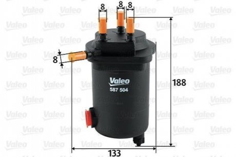 Топливный фильтр VALEO 587504