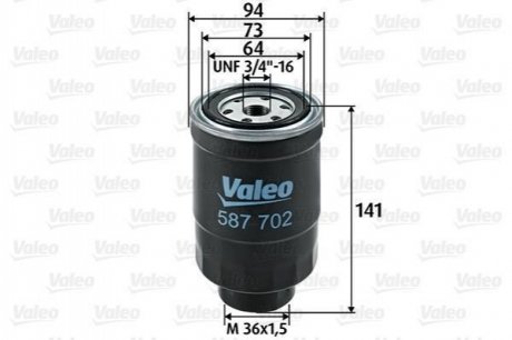 Паливний фільтр VALEO 587702 (фото 1)