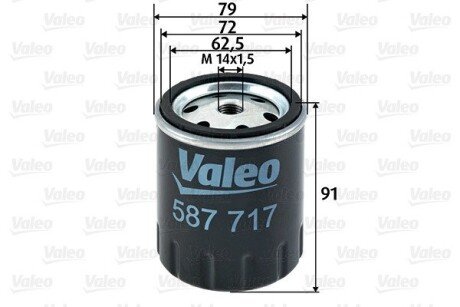 Паливний фільтр VALEO 587717