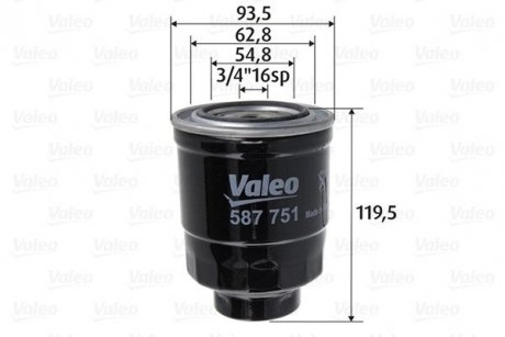 Топливный фильтр VALEO 587751