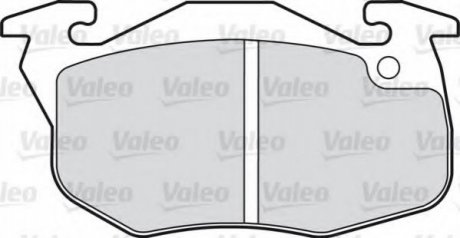 Комплект тормозных колодок, дисковый тормоз VALEO 598081 (фото 1)