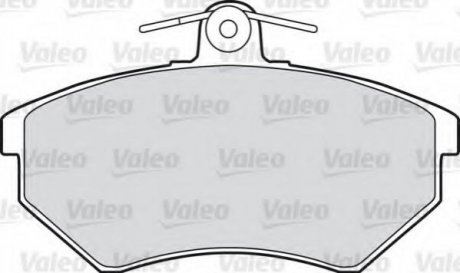 Комплект тормозных колодок, дисковый тормоз VALEO 598252