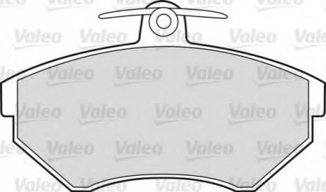 Комплект тормозных колодок, дисковый тормоз VALEO 598330 (фото 1)