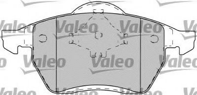 Комплект тормозных колодок, дисковый тормоз VALEO 598489