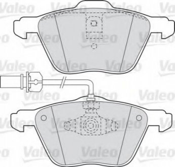 Комплект тормозных колодок, дисковый тормоз VALEO 598565 (фото 1)