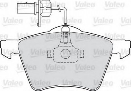 Комплект тормозных колодок, дисковый тормоз VALEO 598801 (фото 1)