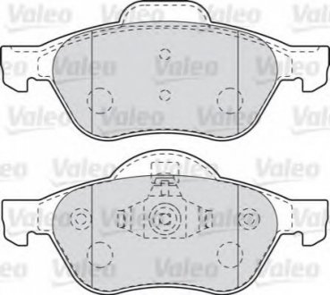 Комплект тормозных колодок, дисковый тормоз VALEO 601012 (фото 1)