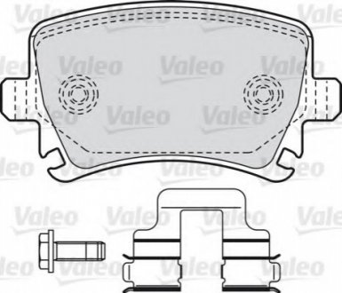 Комплект тормозных колодок, дисковый тормоз VALEO 601137 (фото 1)