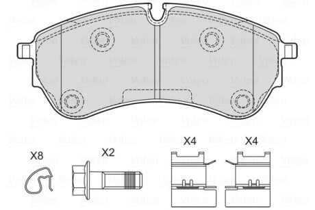 Тормозные колодки VALEO 601762