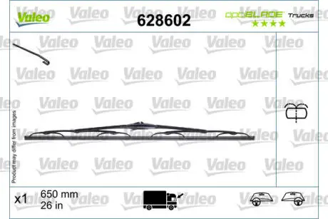 Стеклоочиститель VALEO 628602
