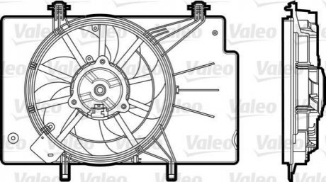 Вентилятор охлаждения двигателя VALEO 696344 (фото 1)